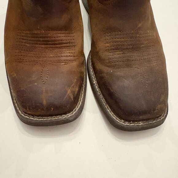Ariat Cowboy Boot Outdoor Performance Brown Leather 6 Wide $180.00 Western - Picture 3 of 6